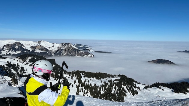 Das Skigebiet Damüls-Mellau.  (Bild: Sonja Schlingensiepen)