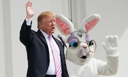 Bei Trumps letzter Osterfeier im Weißen Haus gab es noch ausreichend Eier – nun suchen die USA ...