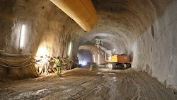 Der Bau des Pumpspeicherkraftwerks schreitet voran.