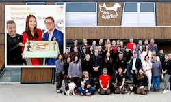 Tierschutzstadtrat Jürgen Czernohorszky sowie Maggie Entenfellner von der „Krone“-Tierecke ...