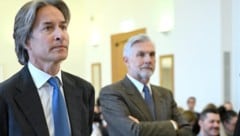 Karl-Heinz Grasser und Walter Meischberger vor dem OGH.