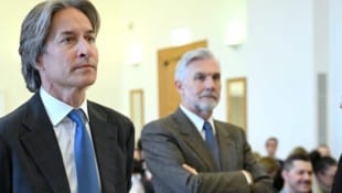 Karl-Heinz Grasser und Walter Meischberger vor dem OGH.