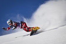 Für Claudia Riegler war im Viertelfinale Endstation. (Bild: EPA/GIAN EHRENZELLER)