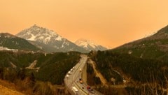Geradezu mystisch wirkt der Himmel, wenn die Staubkonzentration in der Luft hoch genug ist. Das ...