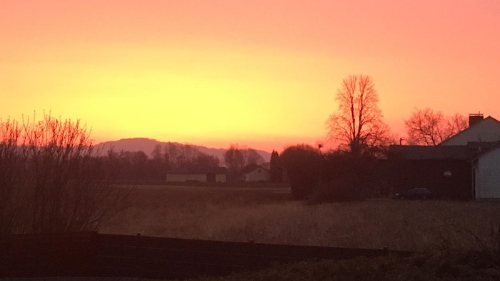 Der Saharastaub lässt den Himmel milchig wirken.