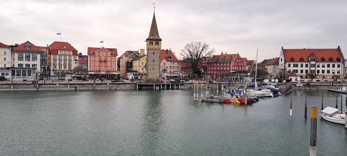 Blick Richtung Lindauer Hafenpromenade.