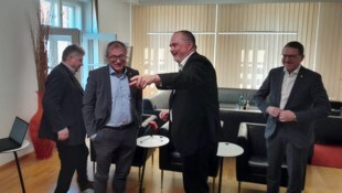 Doskozil dankte Rucker (li.) für seinen Einsatz. Goger (re.) bleibt als zweiter Geschäftsführer.