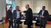 Doskozil dankte Rucker (li.) für seinen Einsatz. Goger (re.) bleibt als zweiter Geschäftsführer.