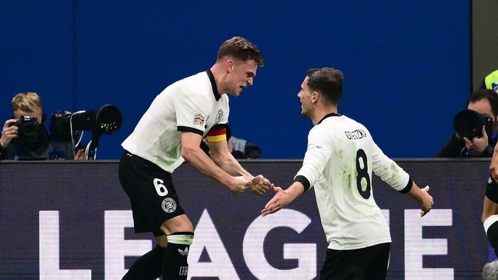 Die Kimmich-Goretzka-Kombination brachte den Deutschen die Führung.