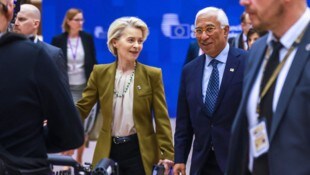 Von der Leyen im Gespräch mit Ratschef Costa