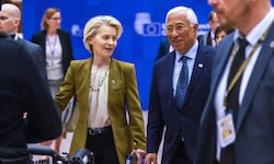 Von der Leyen im Gespräch mit Ratschef Costa