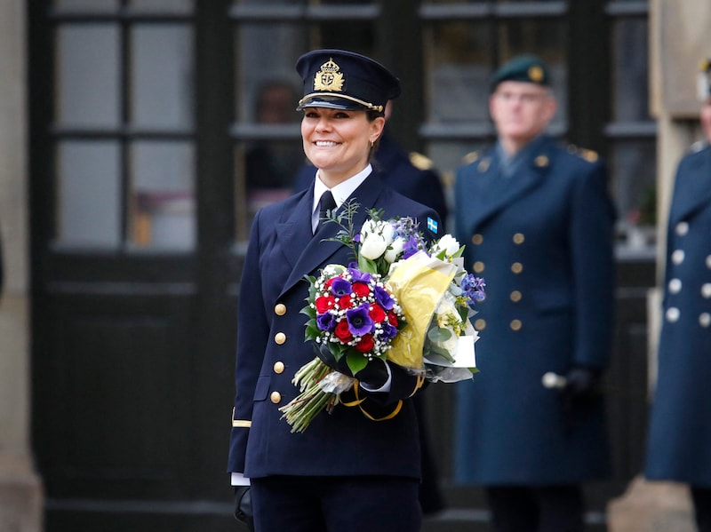 Ihren Namenstag feierte Victoria heuer in Uniform. (Bild: Viennareport)