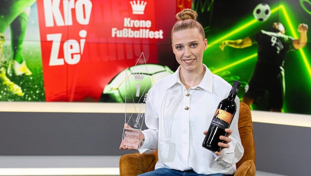 Lisa-Marie Bauer wurde zum zweiten Mal nach 2021 „Krone“-Fußballerin des Jahres. (Bild: Urbantschitsch Mario)