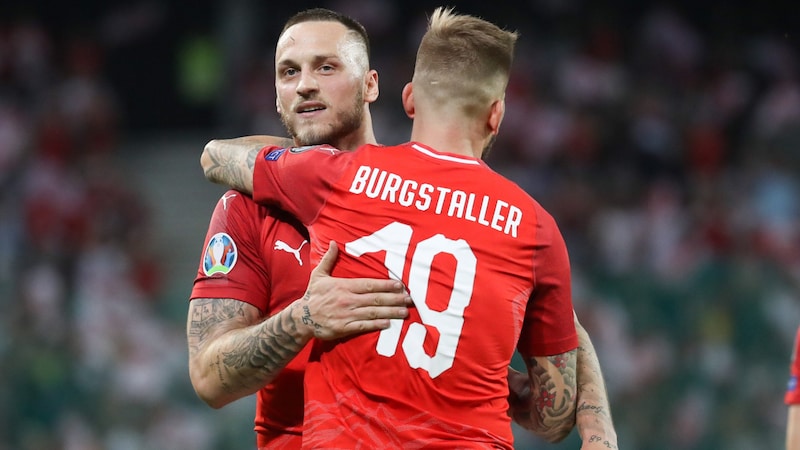 Marko Arnautovic und Guido Burgstaller (Bild: GEPA)