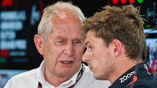 Helmut Marko äußerte sich erstmals zu den Verstappen-Gerüchten. (Bild: AFP/JOHN THYS)