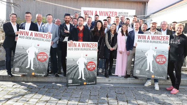 28 Koryphäen machen bei der Kampagne „Gewinne einen Winzer“ mit. . (Bild: Reinhard Judt)