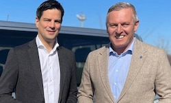 Landeshauptmann Kunasek (re.) und Landesrat Amesbauer bei der Visite in Spielfeld.