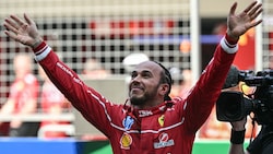 Lewis Hamilton holt den ersten Sieg mit Ferrari. (Bild: AFP/GREG BAKER)