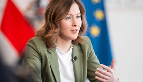 Integrationsministerin Claudia Plakolm (Bild: APA/GEORG HOCHMUTH)