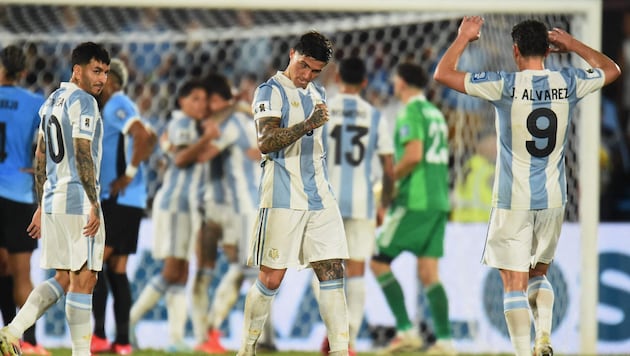 Jubel bei Argentinien (Bild: AFP/DANTE FERNANDEZ)