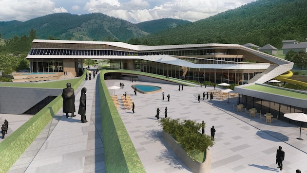 Eine Visualisierung der Therme