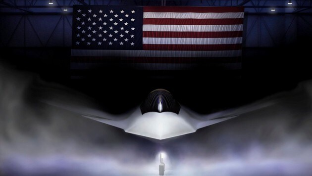 Eine Illustration des neuen Jets F-47 (Bild: AP)