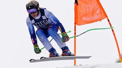 Federica Brignone ist schwer gestürzt (Bild: AP/Robert F. Bukaty)