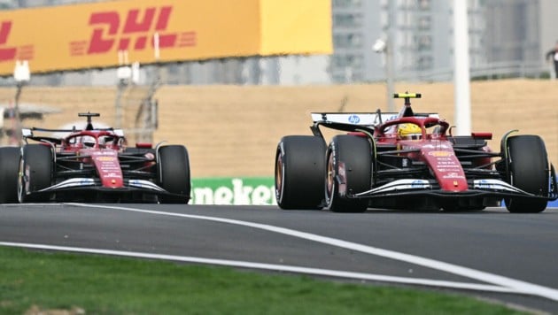 Hamilton und Leclerc wurden beim GP von China disqualifiziert. (Bild: AFP/GREG BAKER)