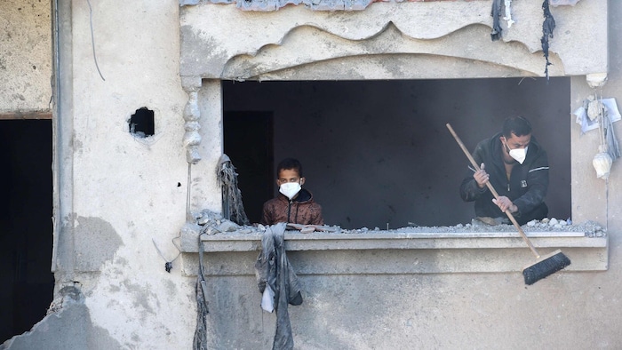 Bewohner in Gaza