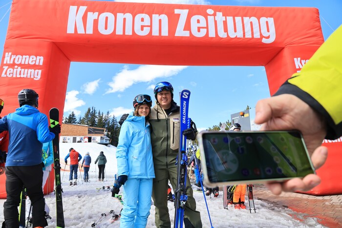 Der große „Krone“-Bogen bot den perfekten „Bilderrahmen“