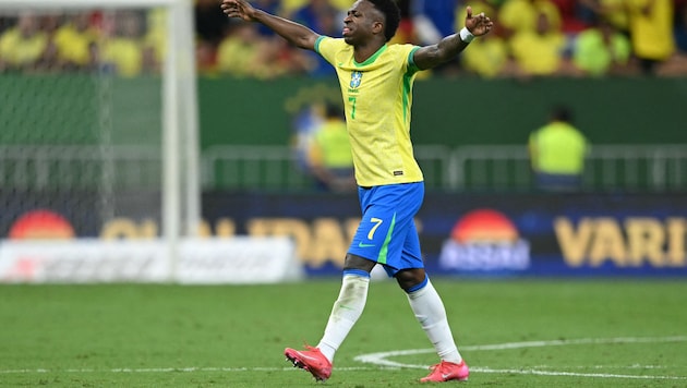 Vinicius junior musste allein trainieren. (Bild: AFP/EVARISTO SA)