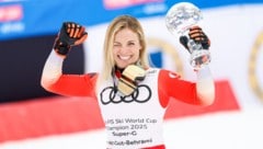 Lara Gut hat den Super-G-Weltcup gewonnen. (Bild: GEPA)