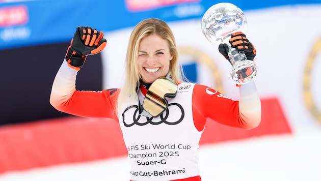 Lara Gut hat den Super-G-Weltcup gewonnen. (Bild: GEPA)