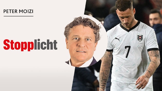 „Krone“-Sportchef Peter Moizi (li.) schreibt über Österreichs Nationalmannschaft. (Bild: Krone KREATIV/AFP)