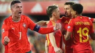 Portugal und Spanien stehen im Halbfinale der Nations League. (Bild: AP/ASSOCIATED PRESS)
