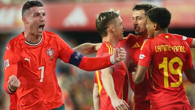 Portugal und Spanien stehen im Halbfinale der Nations League. (Bild: AP/ASSOCIATED PRESS)