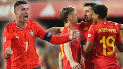 Portugal und Spanien stehen im Halbfinale der Nations League. (Bild: AP/ASSOCIATED PRESS)