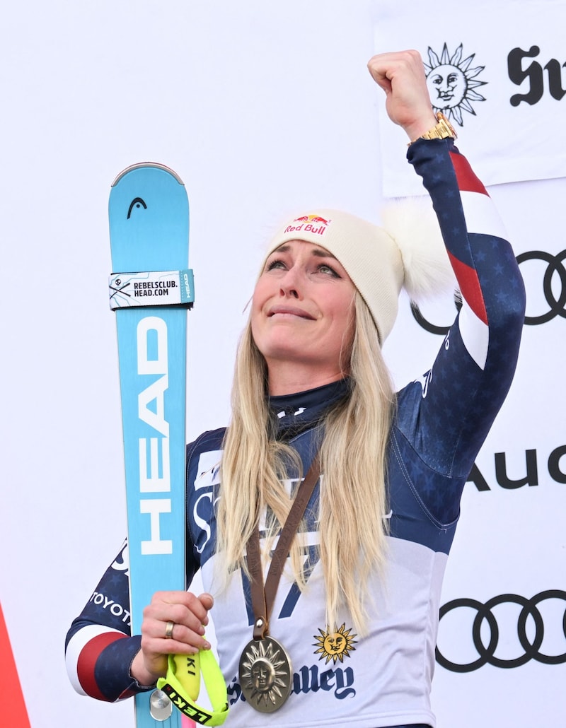 Emotionen bei Lindsey Vonn  (Bild: AFP/PATRICK T. FALLON)