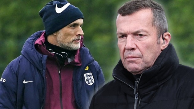 Lothar Matthäus spart nicht mit Kritik an Englands neuem Trainer Thomas Tuchel (Bild: AFP/APA/Ben STANSALL, APA/Ronny HARTMANN)