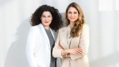 Tina Müller, CEO von Weleda und Prinzessin Madeleine (Bild: Weleda AG)