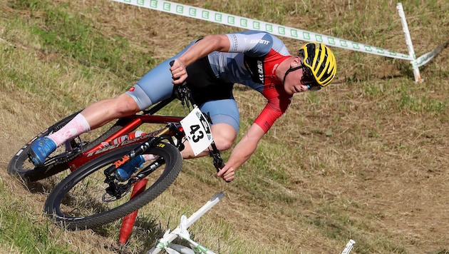 Theo Hauser eroberte in Sakarya die WM-Silber im Mountainbike-Eliminator. 