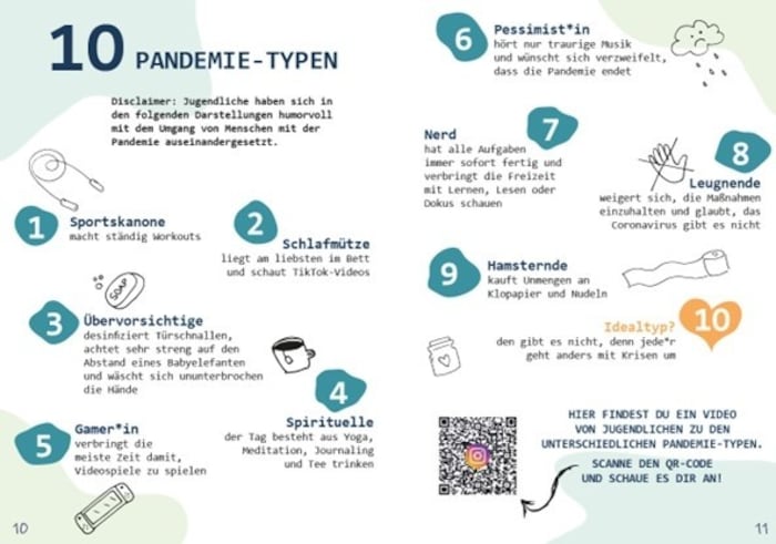 Auszug aus dem Survival Guide: die verschiedenen Arten von Menschen in Krisenzeiten.