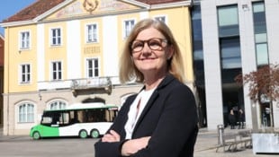 ÖVP-Spitzenkandidatin Susanne Kaltenegger schaffte es fast auf den ersten Platz und könnte schon bald als neue Bürgermeisterin ins Rathaus von Bruck an der Mur einziehen. (Bild: Jauschowetz Christian)