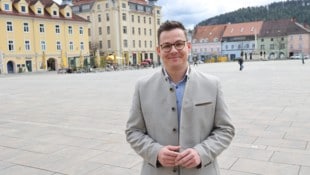 Raphael Pensl will in Bruck an der Mur ein Bettelverbot am Hauptplatz und in der Mittergasse ...