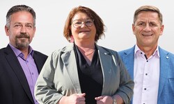 Sie brauchen Koalitionspartner: Thomas Schönauer (ÖVP, Bad Aussee), Doris Dirnberger (SPÖ, ...