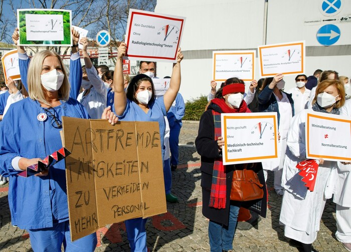 Ärzteprotest im Jahr 2022 in Wien
