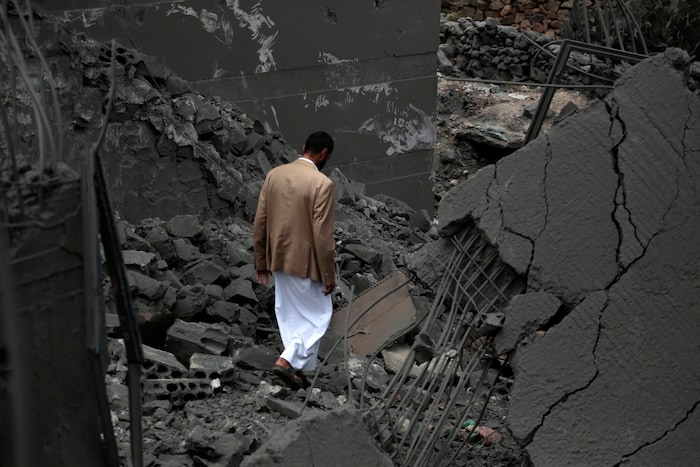 Zerstörte Gebäude nach dem US-Schlag auf die jemenitische Hauptstadt Sanaa