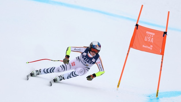 Emma Aicher ist eine der heißesten Zukunftsaktien im alpinen Skisport. (Bild: AFP/CHRISTIAN PETERSEN)