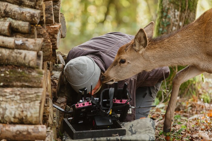 Making-Of mit Hirsch