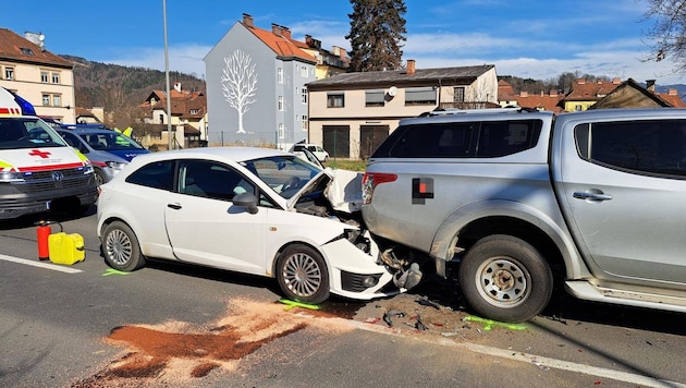 In der Leobner Straße kam es zu dem Unfall (Bild: FF Bruck an der Mur)